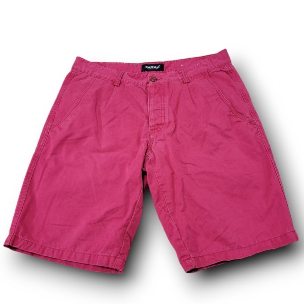 Farah Vintage Shorts Size 32 Men's Casual Chino Shorts Bermuda Shorts Flat Front